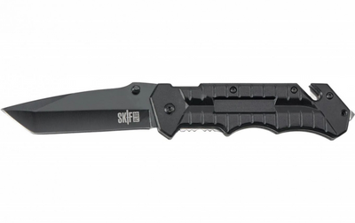 Нож складной со стеклобоем и стропорезом Skif Plus Crutch, черный, универсальный SS27433 фото