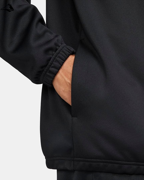 Бомбер чоловічий Nike Air Men's Poly-Knit Jacket, чорний, M DQ4221-010 фото