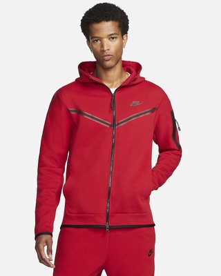 Кофта мужская Nike Sportswear Tech Fleece Hoodie, красный, M CU4489-687 фото