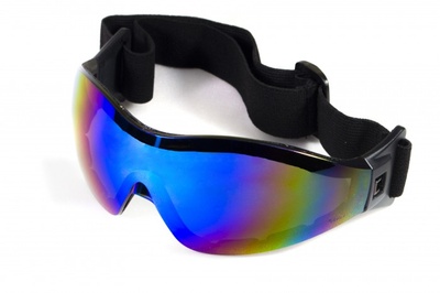 Очки защитные с уплотнителем Global Vision Z-33 (G-Tech™ blue) Anti-Fog, зеркальные синие 1З33-90 фото