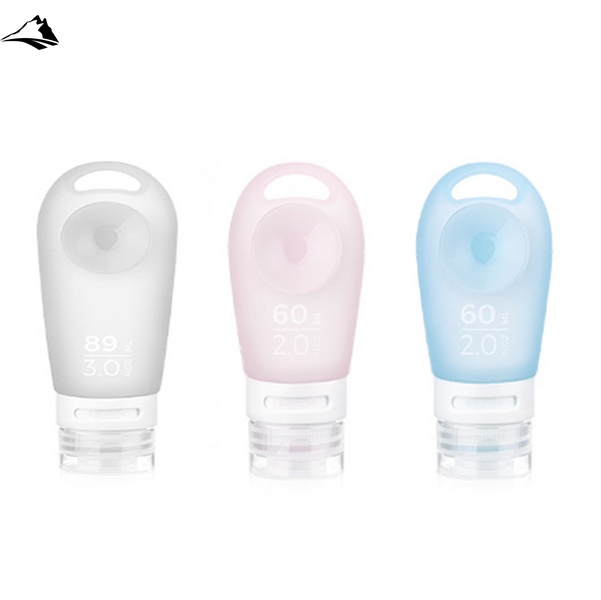 Дорожный набор силиконовых бутылок 3шт 60 ml NH20LY012 pink/white/blue VG6927595744857 фото