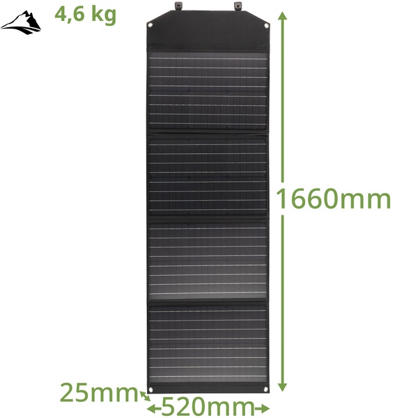 Портативний зарядний пристрій сонячна панель Bresser Mobile Solar Charger 120 Watt USB DC (3810070) SVA930152 фото
