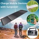 Портативний зарядний пристрій сонячна панель Bresser Mobile Solar Charger 120 Watt USB DC (3810070) SVA930152 фото 5