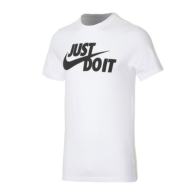 Мужская футболка Nike M Nsw Tee Just Do It Swoosh, белый, L AR5006-100 фото
