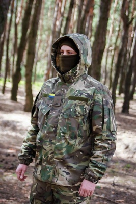 Тактична куртка з капюшоном Саржа, S, Мультикам FS1662046 фото