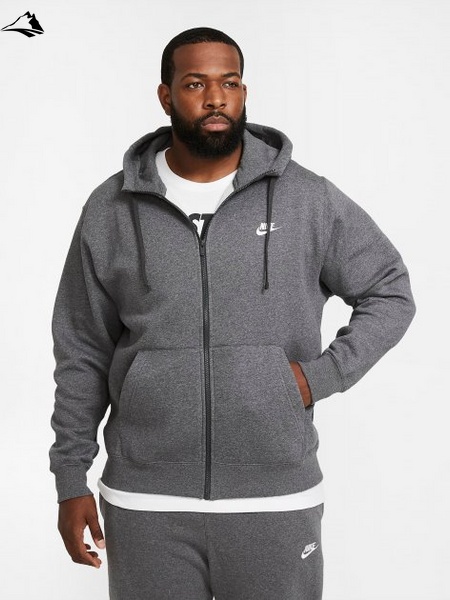Бомбер мужской Nike Sportswear Club Fleece, серый, M BV2645-071 фото