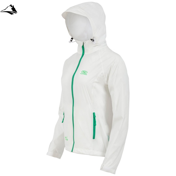 Женская ветровка Highlander Stow & Go Pack Away Rain Jacket 6000 mm, белый, S SVA929452 фото