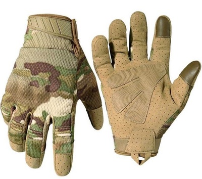 Літні тактичні рукавиці iTouch, мультикам, M 1605 фото