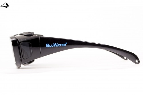 Очки поляризационные BluWater Flip-IT Polarized (gray) черные 4ФЛИП-20П фото