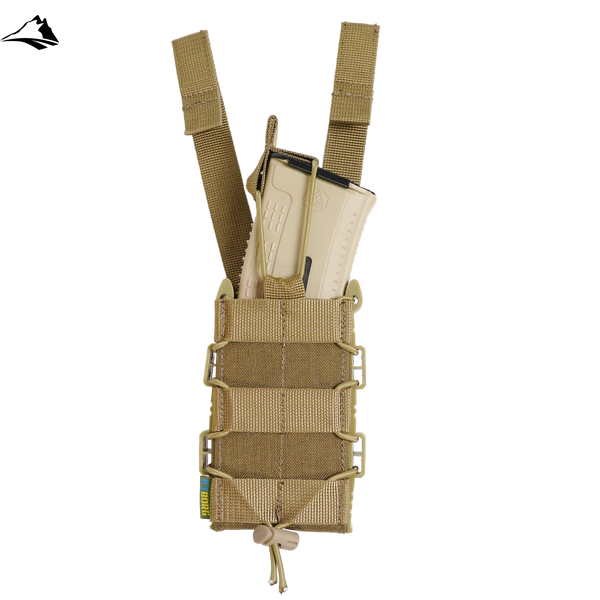 Жесткий усиленный тактический подсумок KIBORG GU Single Mag Pouch, койот, универсальный 4054 фото