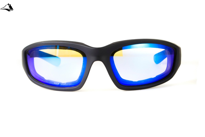 Очки фотохромные (защитные) Global Vision KickBack Photochromic (G-Tech blue) Anti Fog, фотохромные зеркальные синие 1КИК24-90 фото