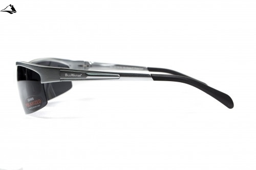 Очки поляризационные BluWater Alumination-5 Silver Polarized (gray) черные в серебристой оправе 4АЛЮМ5-С20П фото