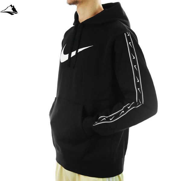 Бомбер чоловічий Nike Repeat Fleece Hoodie, чорний, M DX2028-011 фото