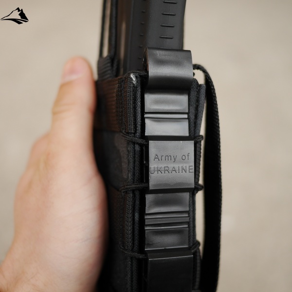 Жесткий усиленный тактический подсумок KIBORG GU Single Mag Pouch, черный, универсальный 4057 фото