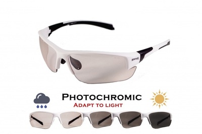 Фотохромные (защитные) очки Global Vision Hercules-7 White Photochromic (clear), фотохромные прозрачные в белой оправе 1ГЕР724-Б10 фото