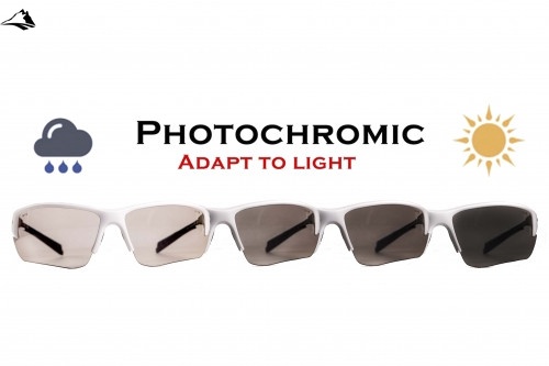 Фотохромные (защитные) очки Global Vision Hercules-7 White Photochromic (clear), фотохромные прозрачные в белой оправе 1ГЕР724-Б10 фото