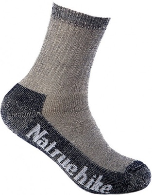 Шкарпетки трекінгові чоловічі Naturehike Merino wool NH15A006-W grey VG6927595706503 фото