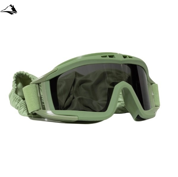 Защитные тактические очки-маска Daisy со сменными стеклами, оливковый, универсальный. 7040 фото