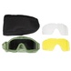 Защитные тактические очки-маска Daisy со сменными стеклами, оливковый, универсальный. 7040 фото 6