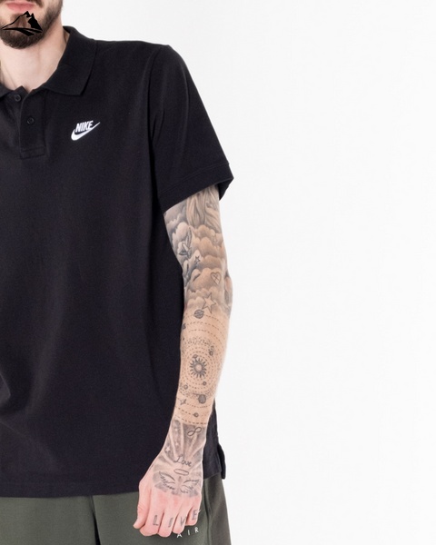 Мужская футболка Nike M Nsw Ce Polo Matchup Pq, черный, L CJ4456-010 фото