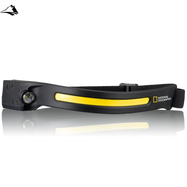 Фонарь налобный National Geographic Iluminos Stripe 300 lm + 90 Lm USB Rechargeable (9082600), черный, универсальный SVA930158 фото