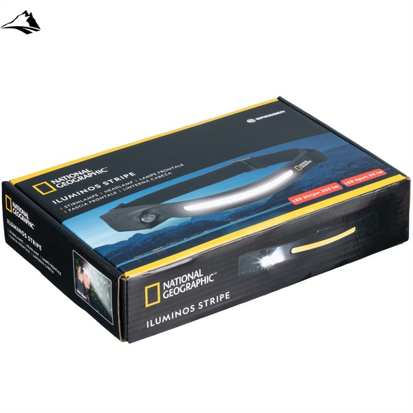 Ліхтар налобний National Geographic Iluminos Stripe 300 lm + 90 Lm USB Rechargeable (9082600) SVA930158 фото