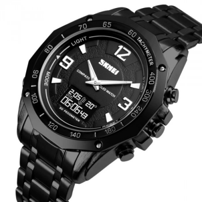 Часы Skmei Kompass Pro, черные, универсальные SS25070 фото