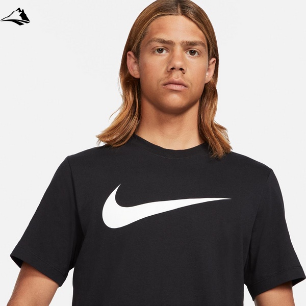 Футболка чоловіча Nike Nsw Icon Swoosh T- Shirt, чорний, L DC5094-100 фото