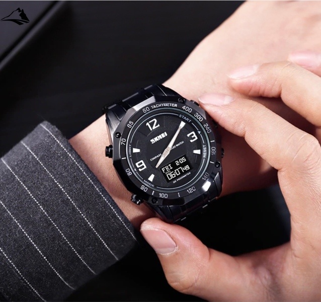 Часы Skmei Kompass Pro, черные, универсальные SS25070 фото