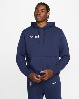 Кофта чоловічі Nike Paris Saint-Germain Gfa Fleece Hoodie, синій, M DN1317-410 фото