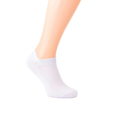 Носки гладкие женские короткие, ТМ "Leostep", белый, 35-37 3000315125 фото