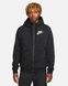 Кофта мужская Nike Sportswear Hybrid Full-Zip Fleece Hoodie, черный, M DO7228-010 фото 2