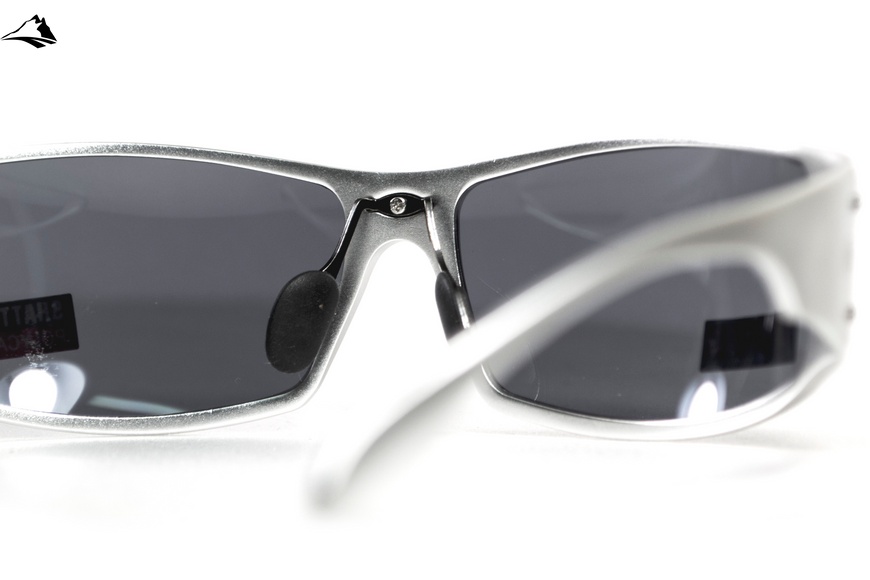 Очки защитные Global Vision Bad-Ass-2 Silver (gray), серые в серебристой металлической оправе 1БЕД2-СМ20 фото