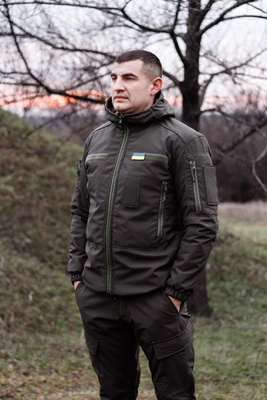 Зимняя военная куртка Soft Shel (софтшел), S, Хаки FS1364720 фото