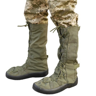 Бахилы тактические водозащитные на обувь, оливковый, M 1308 фото