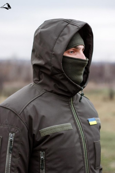 Зимняя военная куртка Soft Shel (софтшел), S, Хаки FS1364720 фото