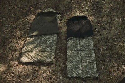 Спальний мішок з флісом ЗИМА (ковдра з капюшоном), 220*73см, Піксель FS1794819 фото