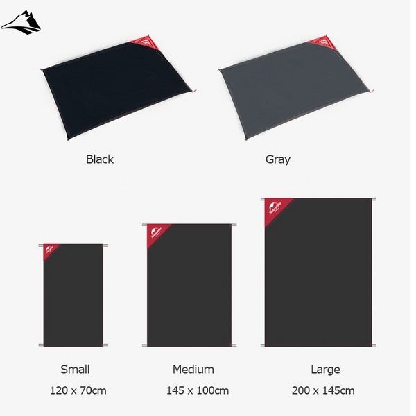 Коврик для пикника Naturehike NH17D050-B Moisture Proof Camping Picnic Mat Black VG6927595724637 фото
