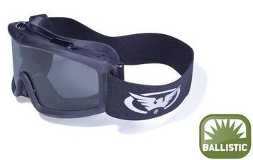 Окуляри захисні з ущільнювачем Global Vision Ballistech-2 (smoke) Anti-Fog, чорні 1БАЛ2-20 фото