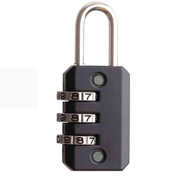 Міні-замок з кодом Naturehike Travel lock NH20SJ002 Black VG6927595742709 фото