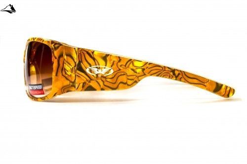 Окуляри захисні Global Vision Tiger Jazz (gradient brown) коричневі (з градієнтом) 1ДЖАЗ фото