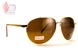 Окуляри поляризаційні BluWater AirForce Gold Polarized (brown), коричневі лінзи в золотистій оправі 4ЭИРФ-ЗМ50П фото 1