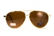 Окуляри поляризаційні BluWater AirForce Gold Polarized (brown), коричневі лінзи в золотистій оправі 4ЭИРФ-ЗМ50П фото 7