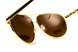 Окуляри поляризаційні BluWater AirForce Gold Polarized (brown), коричневі лінзи в золотистій оправі 4ЭИРФ-ЗМ50П фото 4