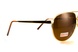 Окуляри поляризаційні BluWater AirForce Gold Polarized (brown), коричневі лінзи в золотистій оправі 4ЭИРФ-ЗМ50П фото 5