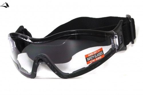 Окуляри захисні з ущільнювачем Global Vision Z-33 (clear) Anti-Fog, прозорі 1З33-10 фото