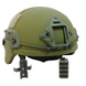 Шолом MICH 2000 з кріпленням Helmet PE NIJ IIIA.44, хакі, L 7028 фото 4