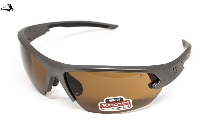 Захисні окуляри Venture Gear Tactical Semtex 2.0 Gun Metal (bronze) Anti-Fog, коричневі в оправі кольору "темний металік" VG-SEMGM-BZ1 фото
