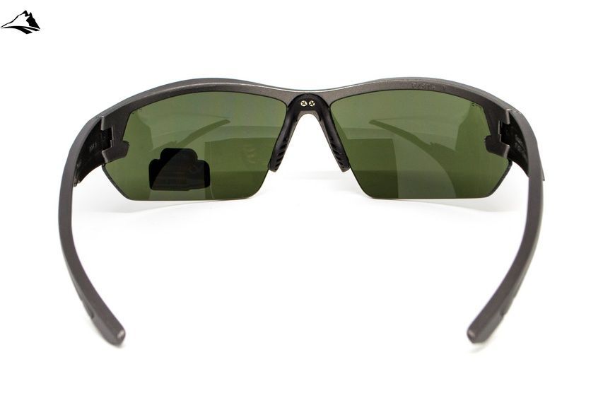 Захисні окуляри Venture Gear Tactical Semtex 2.0 Gun Metal (forest gray) Anti-Fog, чорно-зелені в оправі кольору "темний металік" VG-SEMGM-FGR1 фото