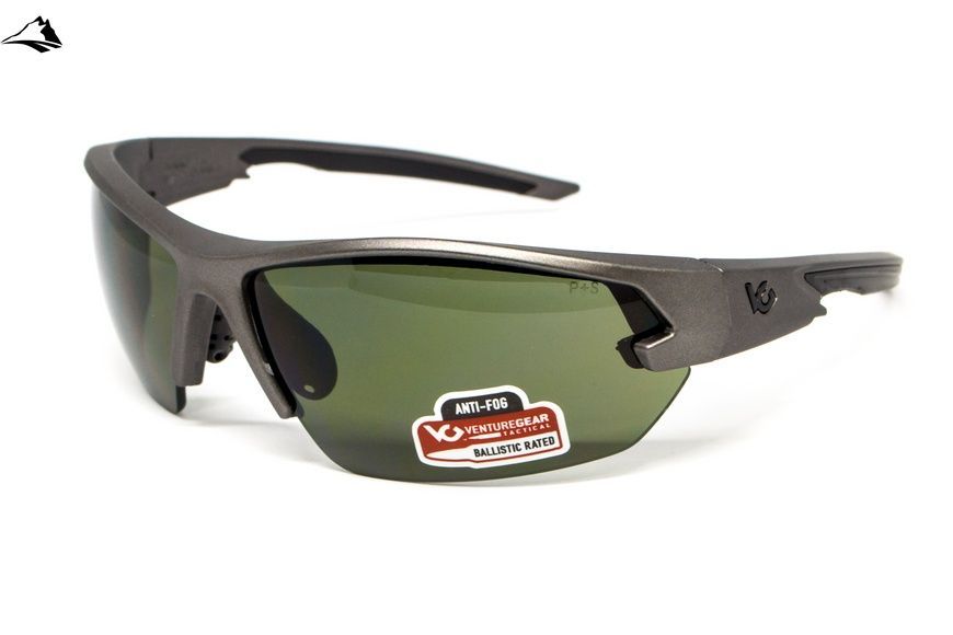 Захисні окуляри Venture Gear Tactical Semtex 2.0 Gun Metal (forest gray) Anti-Fog, чорно-зелені в оправі кольору "темний металік" VG-SEMGM-FGR1 фото